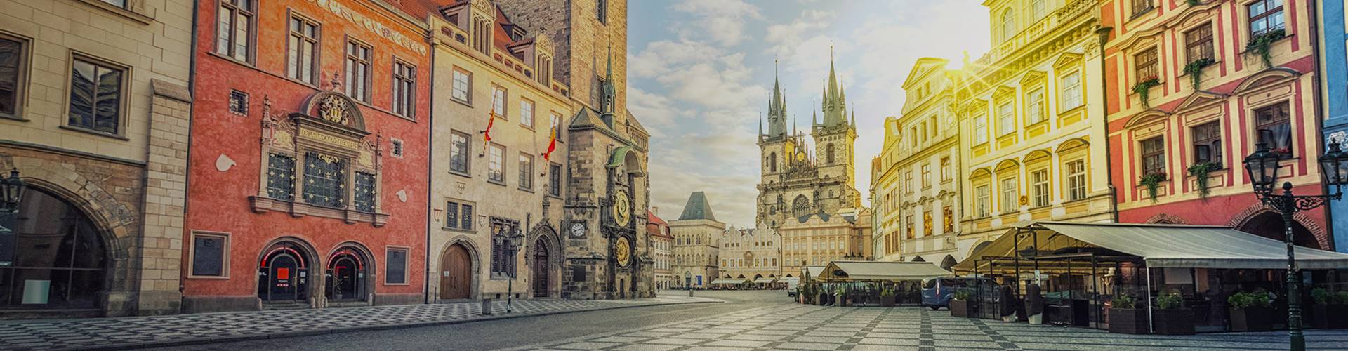 Old Town Square Plaza in Prague, Czech Republic